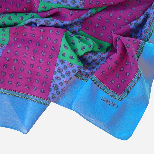 Pareo Strandtuch 80s Soleiado Souleiado France VINTAGE 19 (D