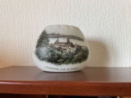 Ancien petit vase Opaline Véritable Dolhain Wirths, Lausanne