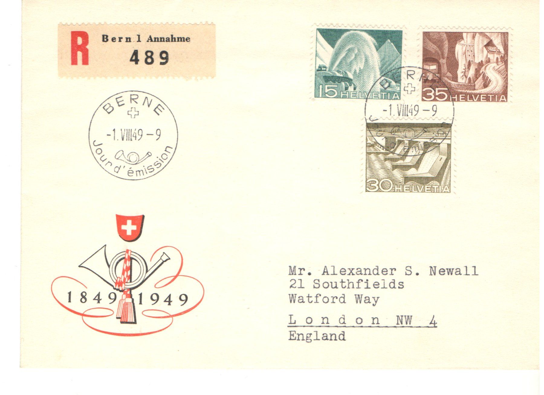 Alle Briefmarken: FDC x4 – Gebraucht aus Echichens von mullerch
