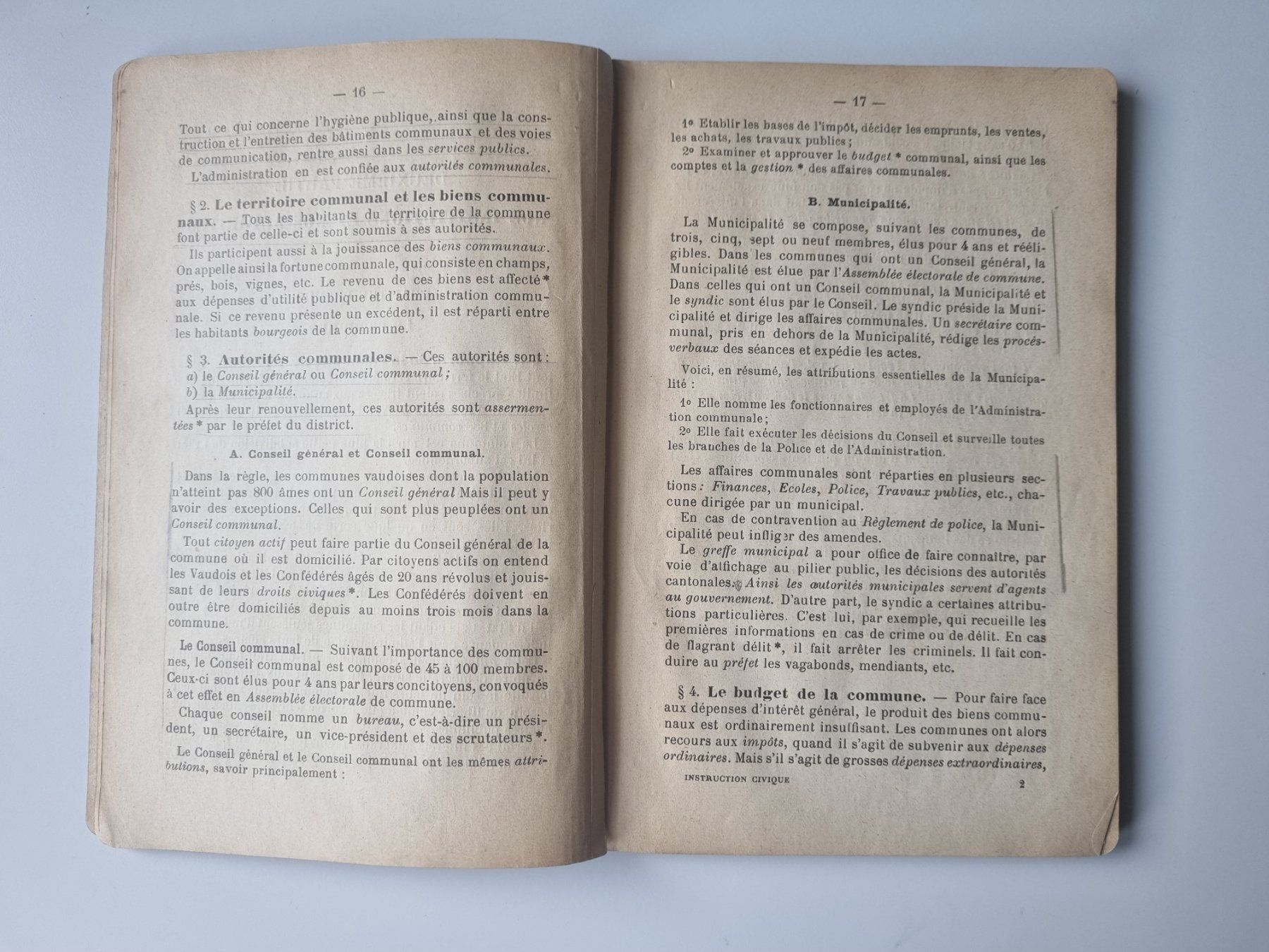 Bücher: Abrégé d'instruction civique, E. Kupffer Payot 1919 – Gebraucht aus Echandens von Dicot 7