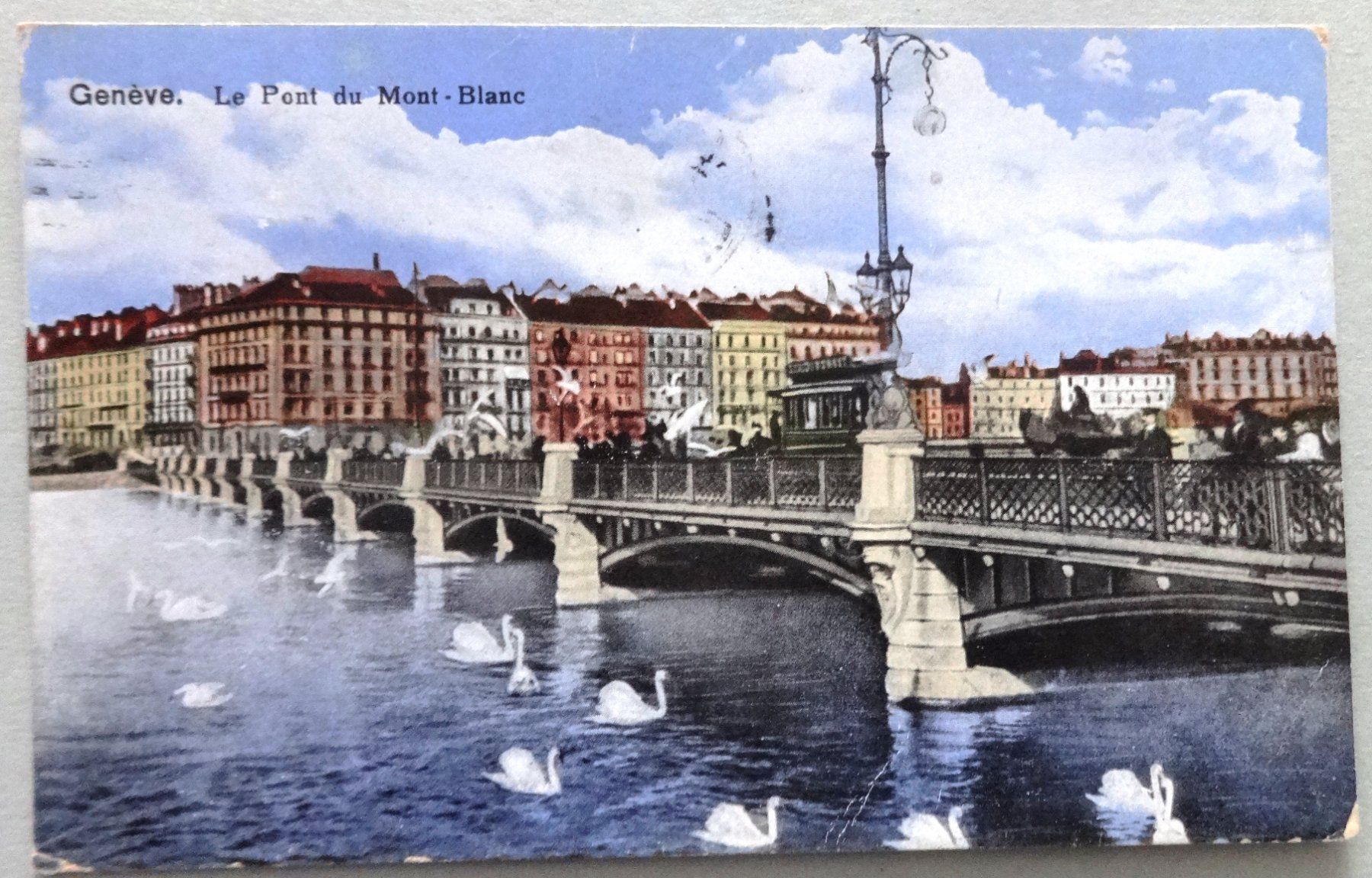 Cartoline postali: Genève, Le Pont du Mont-Blanc – Usato da Fétigny venduto da Billy2miny