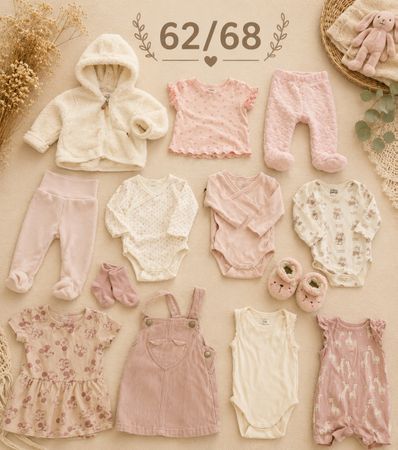 Babykleider Set Grösse 62/68 Rosa top Zustand