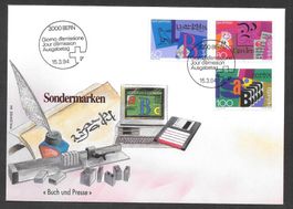 FDC Serie 860 - 862 ET Bern 15.3.1994 schön illustriert