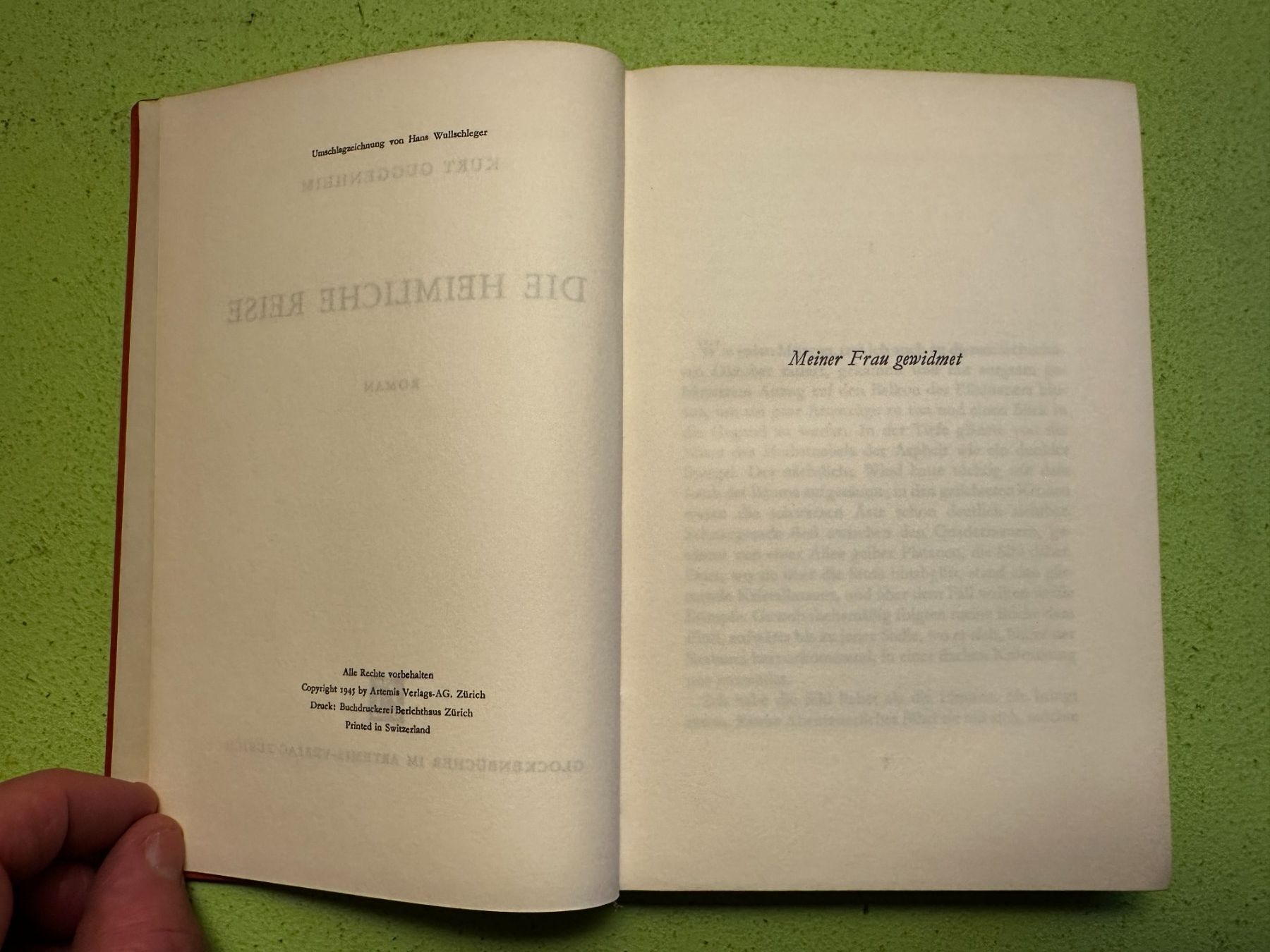 Libri: Kurt Guggenheim: Die heimliche Reise. – Usato da Zürich venduto da allp 2