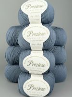 100% Merinowolle extrafine Set 10 Knäueln Grau-blau