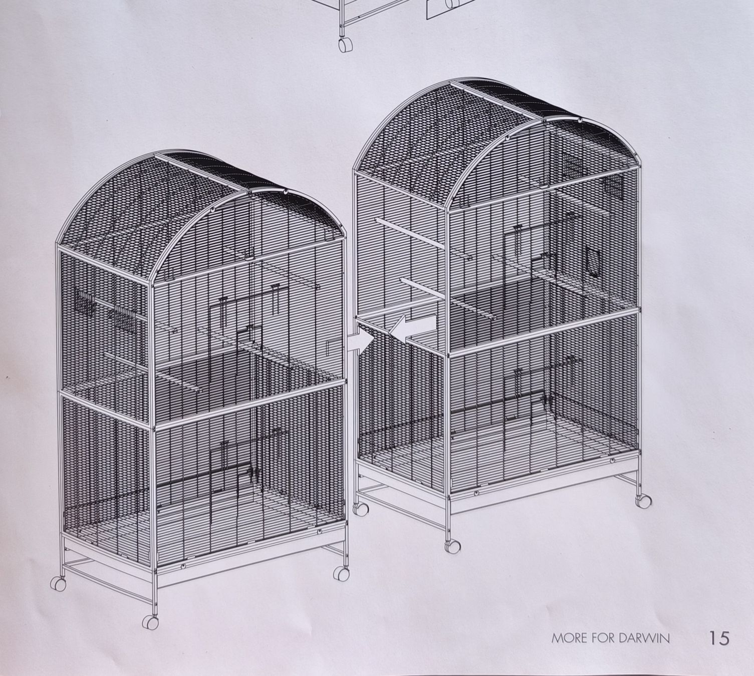 Gabbie, trasporto & Sicurezza: More DARWIN Vogelvoliere / Vogelkäfig /erweiterbar – Usato da Rupperswil venduto da huebsch_er 6