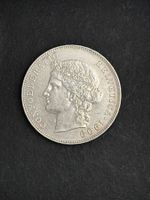 5 Franken 1909 B Silber schönes Stück