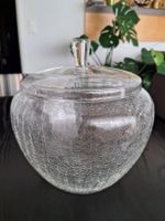 Vorratsdose Glas cracks mit Deckel H 20cm guter Zustand