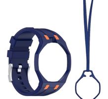Set bracelet silicone bleu+collier pr Royal Pop Orenji Hachi