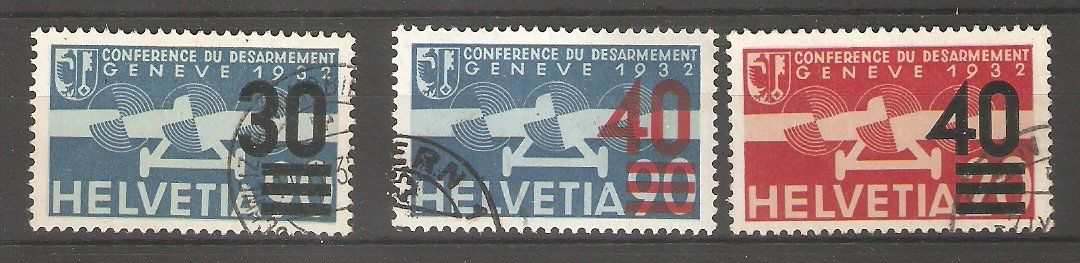 Tous les timbres: F 23-25  gest. obl. – D'occasion à Lausanne par Whorvath