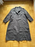 Elegant geschnittenes Leinenkleid braun 38