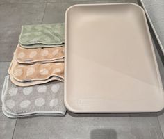 Leander Wickelauflage beige mit 4 Bezügen