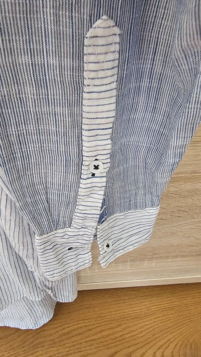 H&M Camicette: H&M L.O.G.G. Bluse Grösse 46 Weiss Blau Gestreift – Usato da Sirnach venduto da windrad65 4