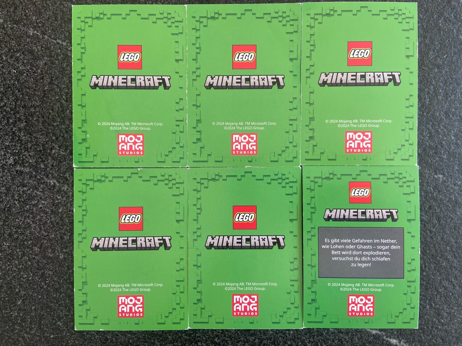 Sammelbilder & Trading cards: Lego Minecraft Sammelkarten, 6 Stück – Gebraucht aus Schwarzenburg von Aha016 1