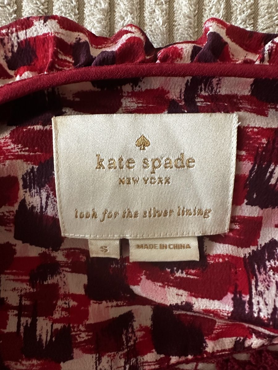 Kate Spade Vestiti: Robe Kate Spade imprimé abstrait rouge/blanc taille S – Nuovo (secondo la descrizione) da Châtelaine venduto da Alexandra.jankowski 6