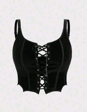 Gothic Corsagentop Samt Gr S/M *neu*