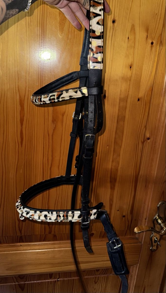 Briglie & Cavezze: Ledertrense mit Leopardenmuster  – Nuovo (secondo la descrizione) da Buchs SG venduto da SecondhandPro 1