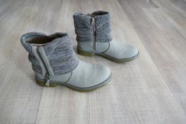 Stiefeletten von bonprix, Gr. 38, beige, neu