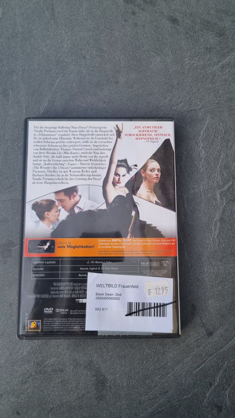 Tutti i DVDs: Black Swan DVD – Usato da Meilen venduto da lisma29 1
