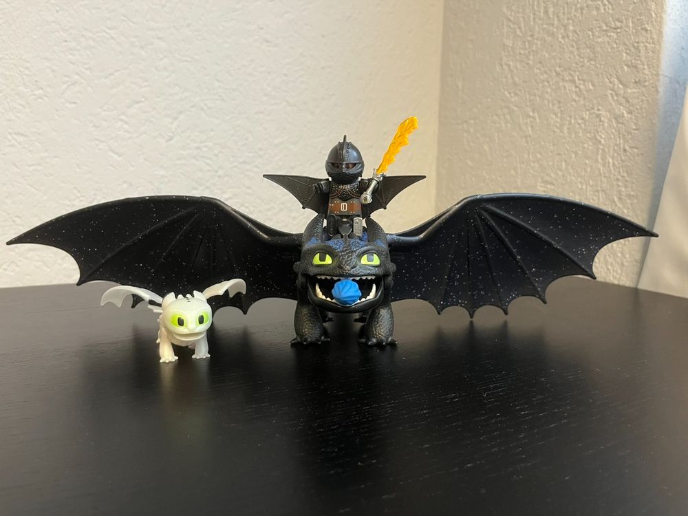 Playmobil Dragons 70037 Ohnezahn und Hicks mit Babydrache (Gebraucht ...