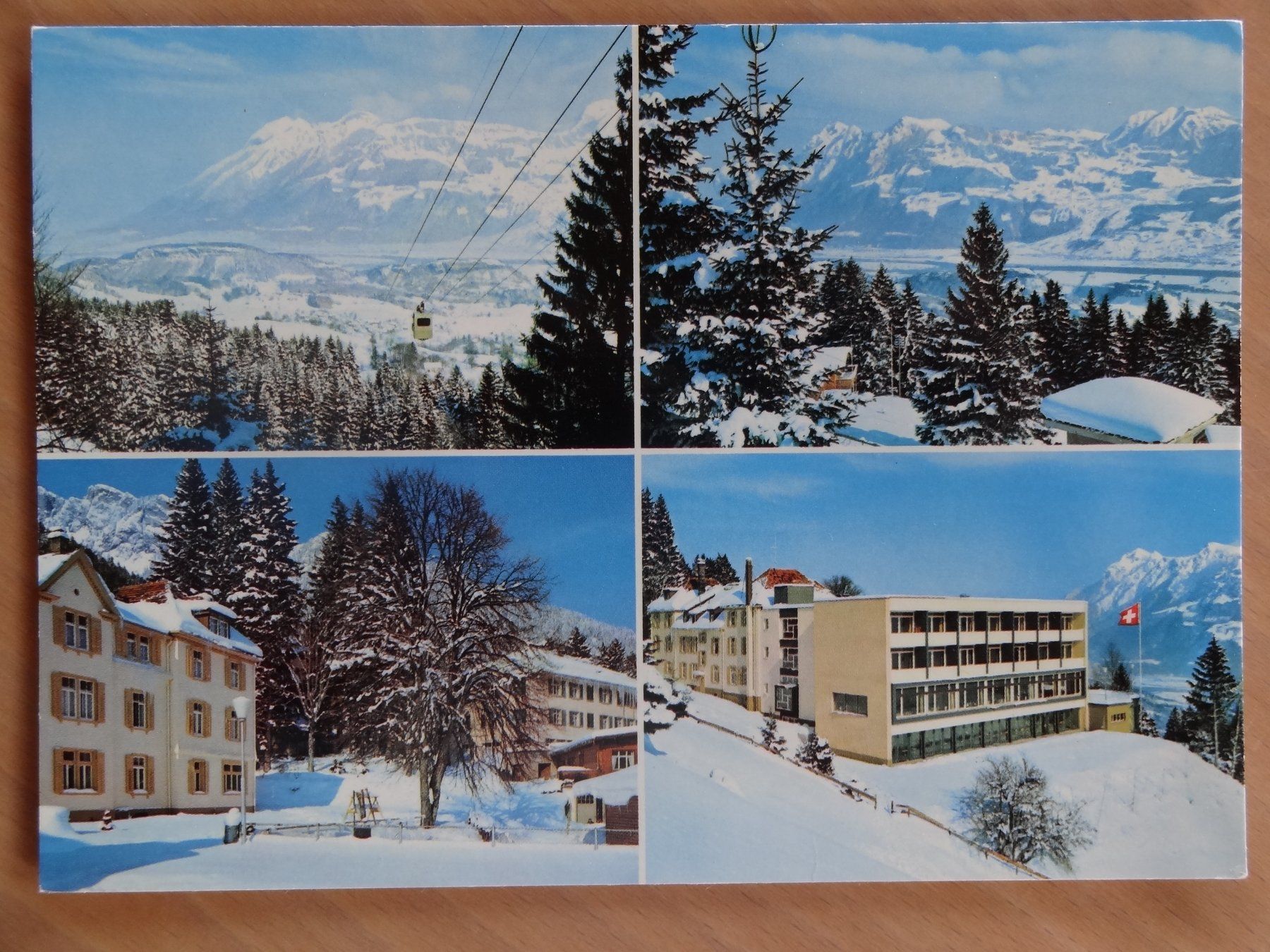 Cartoline postali: Obershan mit Rheintal - APP – Usato da St Léonard venduto da Riglin