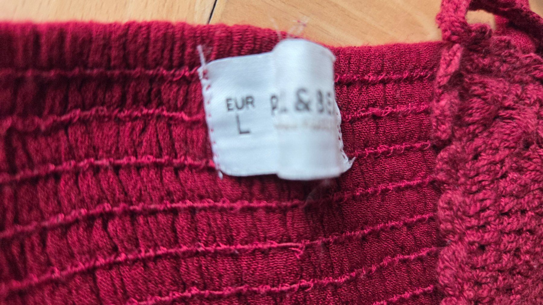 T-shirt: Sommer Top Rot Boho Stil gehäkelt süss M – Usato da Weggis venduto da Leeclipse 2