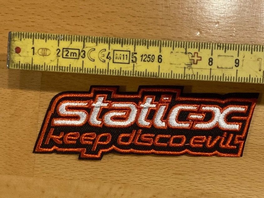 Patches: Static-X - Patch Aufnäher Metal Rock Band – Neu (gemäss Beschreibung) aus Horn von abutre72