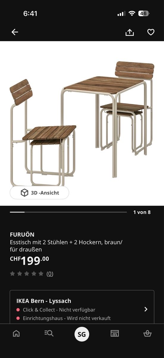 Ikea Set di tavolo e panche: Gartentisch + Stühle – Nuovo (secondo la descrizione) da Niederönz venduto da jer_5pgm 2