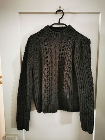 Veromoda Strickpullover, Olivgrün, Gr. S/M - Herbst-Look!