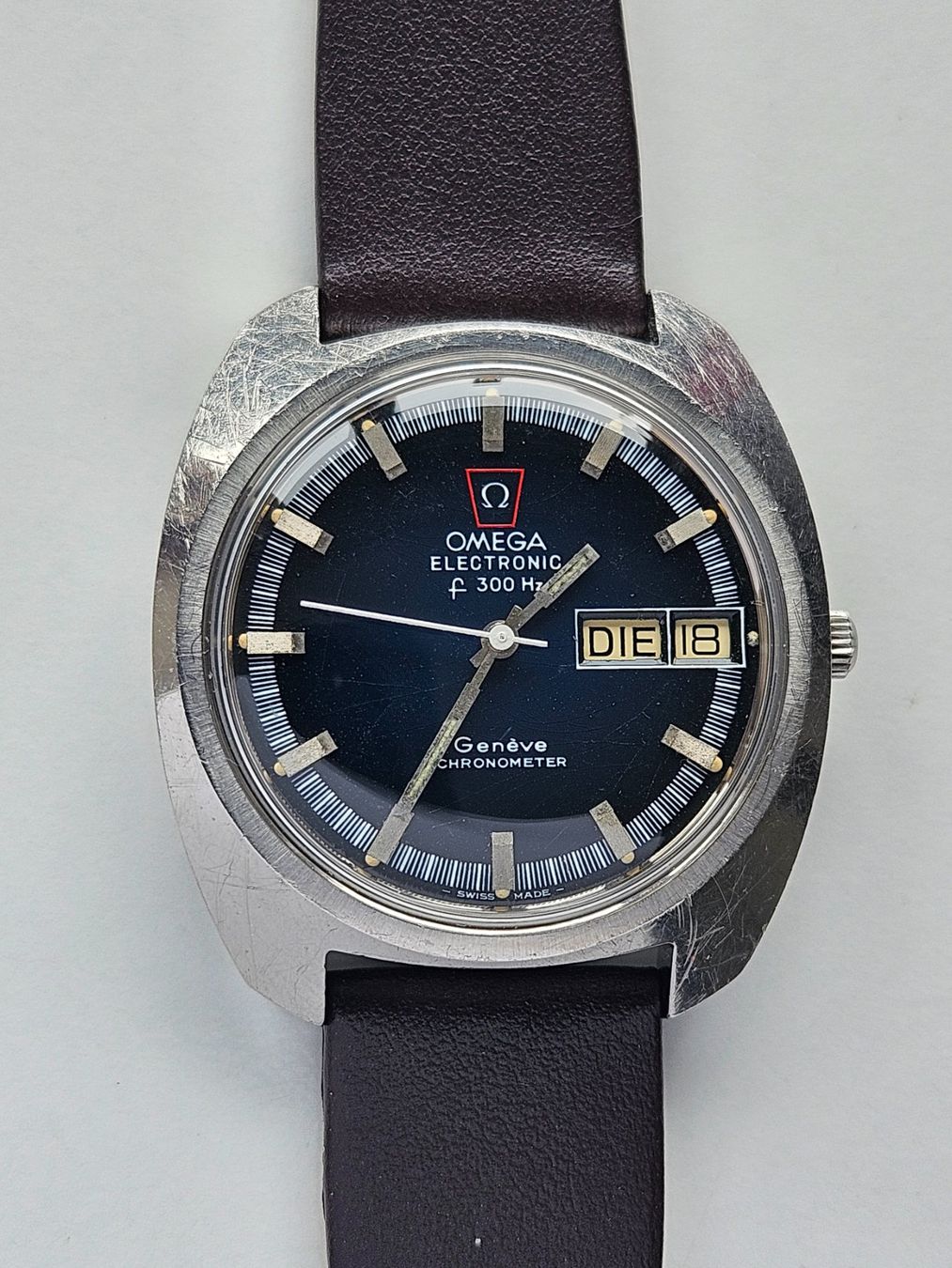 Omega Orologi: 412 Omega Electronic Chronometer Geneve Day Date – Usato da Berikon venduto da mmm21