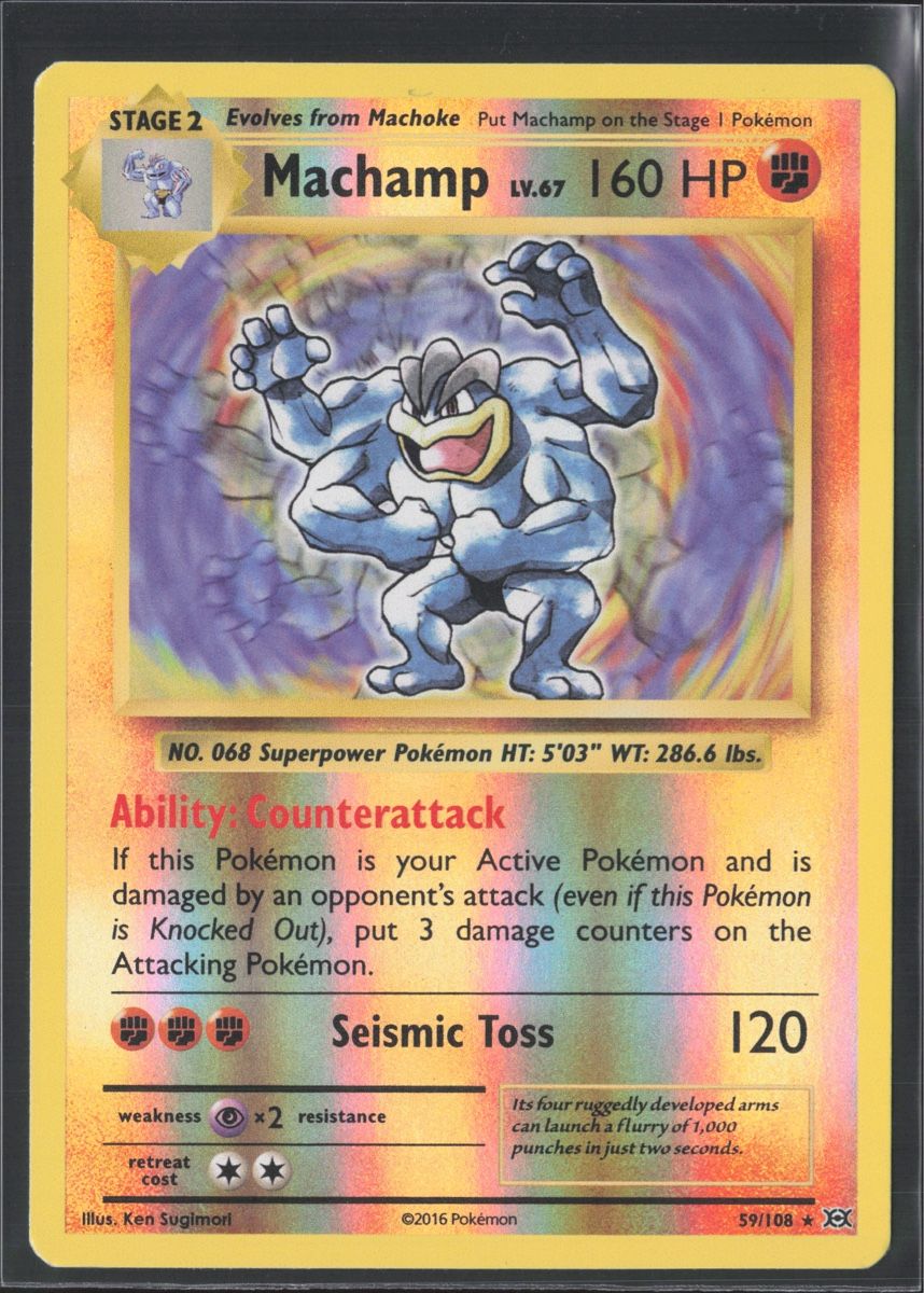 Pokémon Carte collezionabili: POKÉMON / Machamp LV.67 / Evolutions / Reverse 🇺🇸 – Usato da Herzogenbuchsee venduto da TCG-High-Quality