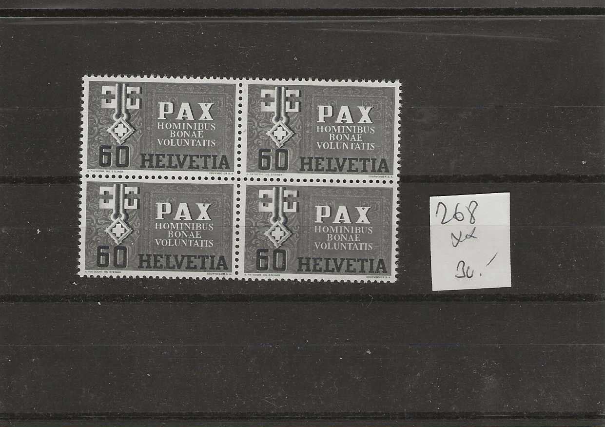 Tutti i francobolli: timbre PAX 268 bloc de 4 ** – Nuovo (secondo la descrizione) da Sorvilier venduto da carose01