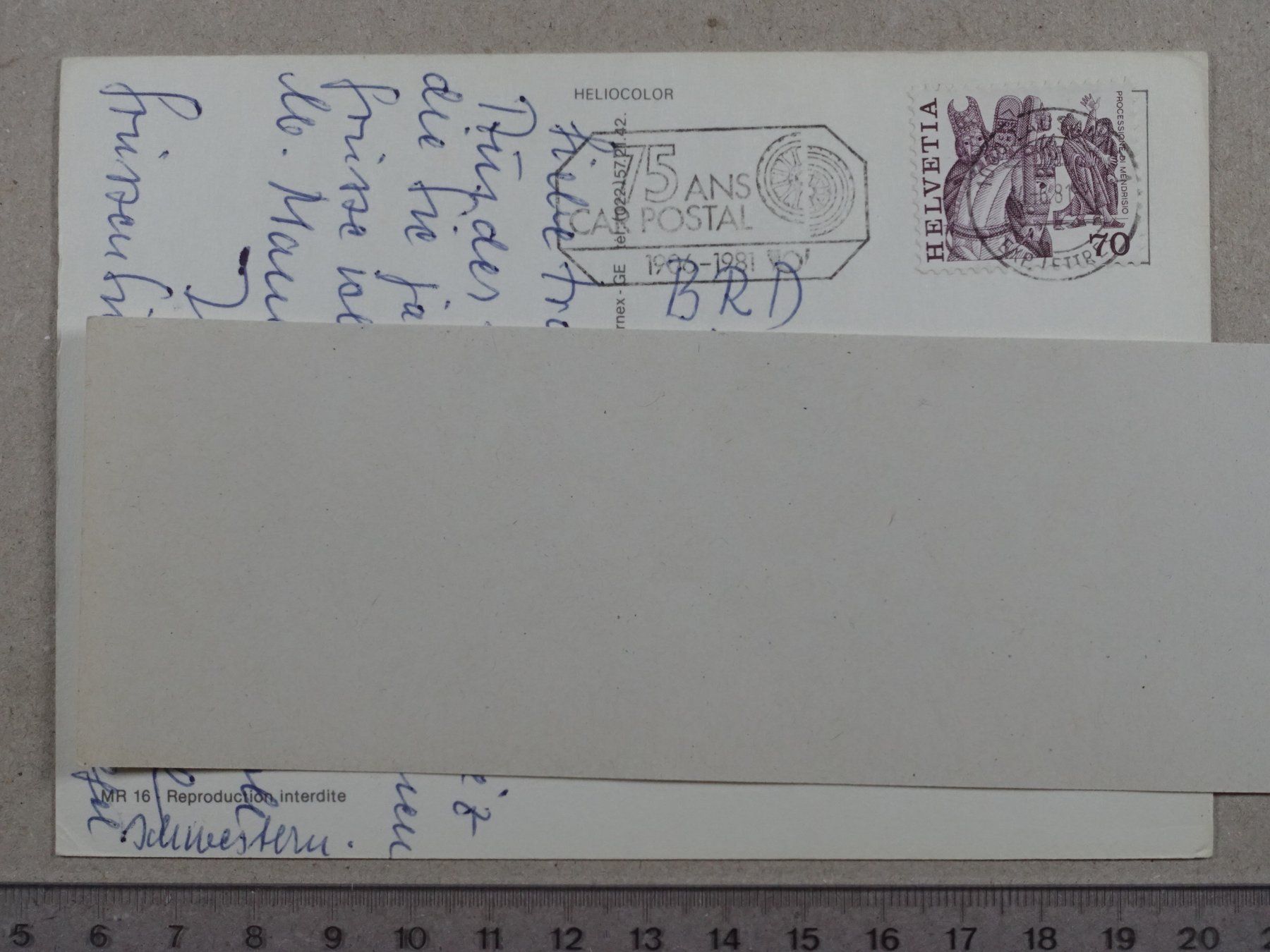 Cartoline postali: Morges, 1981, Morges en fleurs – Usato da Lenzburg venduto da fh1 1