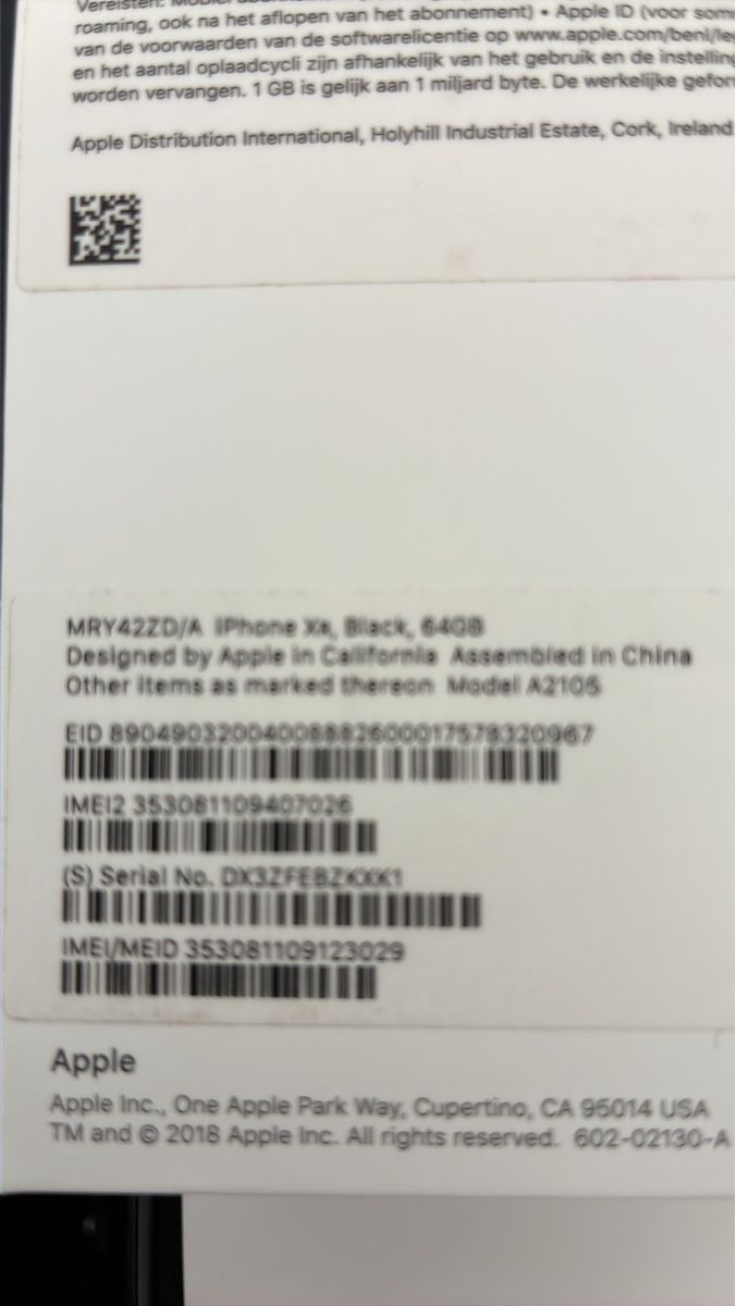 Apple Telefoni cellulari / Smartphones: Apple iPhone XR Black – Usato da Breil/Brigels venduto da Bergziege7165 1