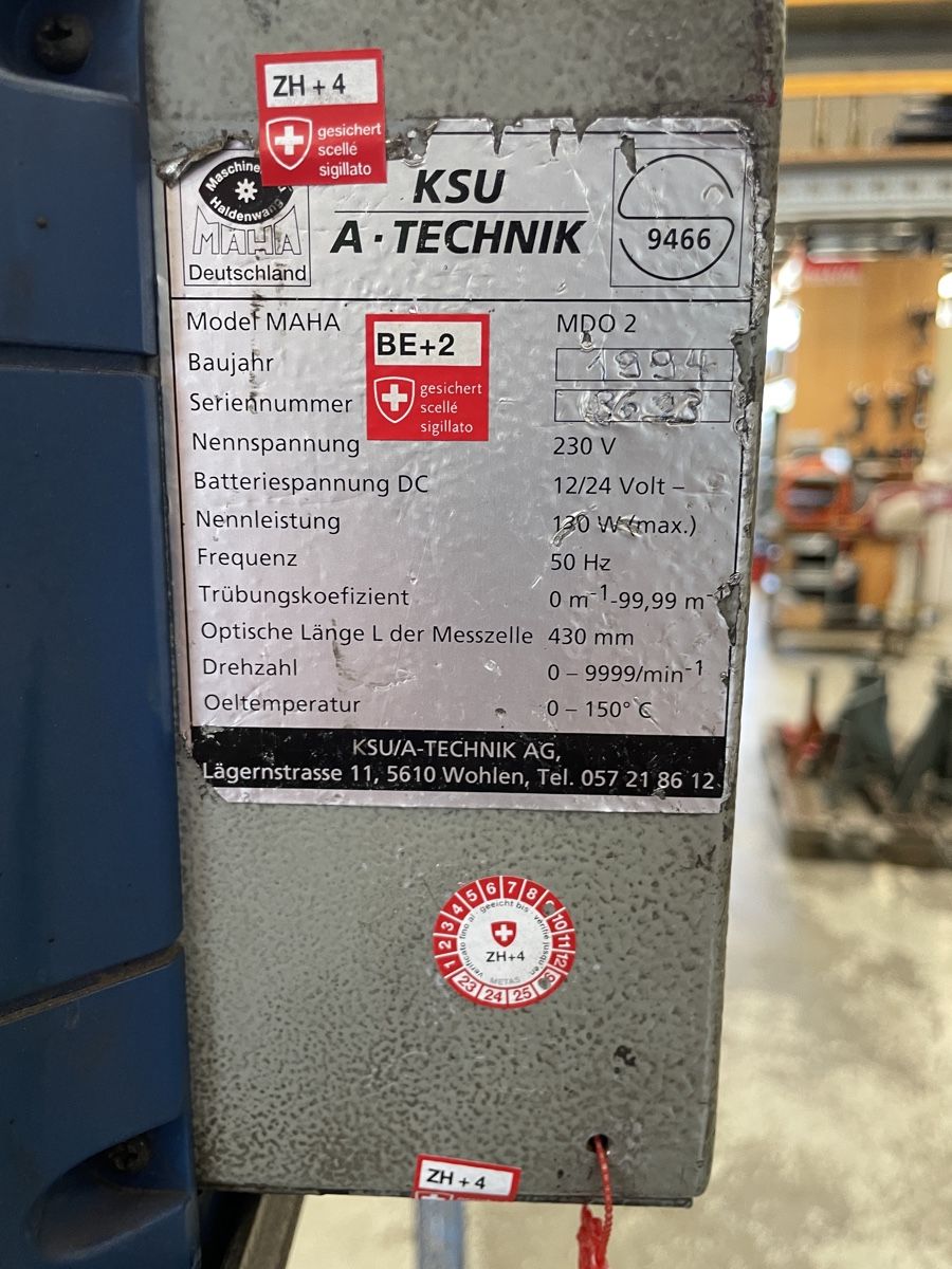 Misurare: Dieselabgastester MAHA MDO2 mit Klopfsensor – Usato da Flaach venduto da Binz 4