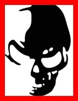 Autosticker Totenkopf Schatten Shadow Aufkleber Schädel Car