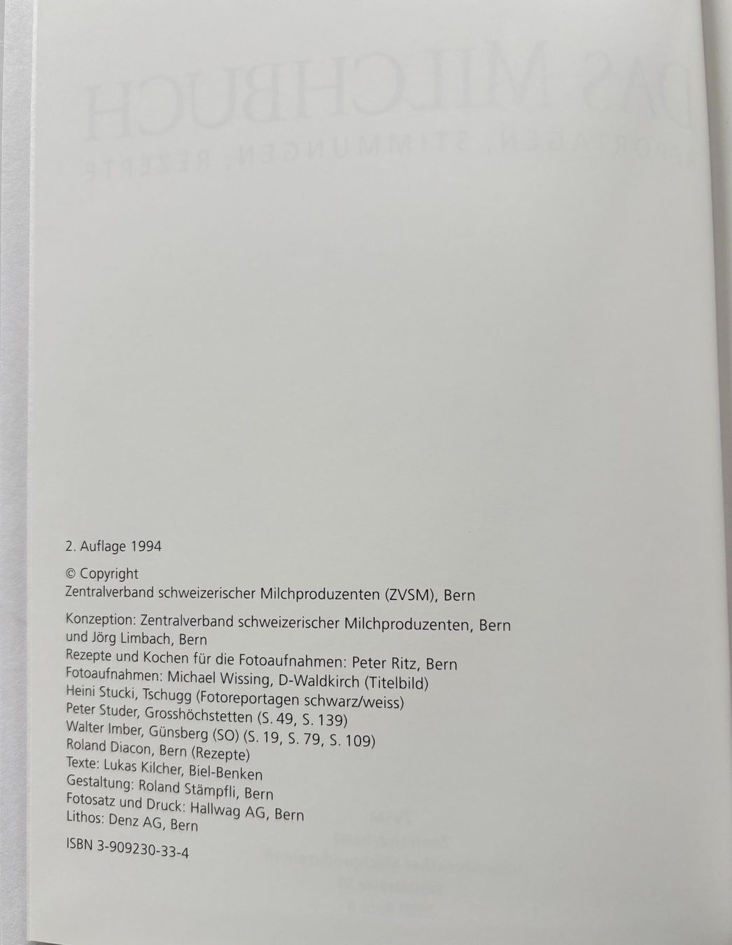 Libri: Das Milchbuch – Nuovo e nell'imballaggio originale da Sarnen venduto da Livres 2