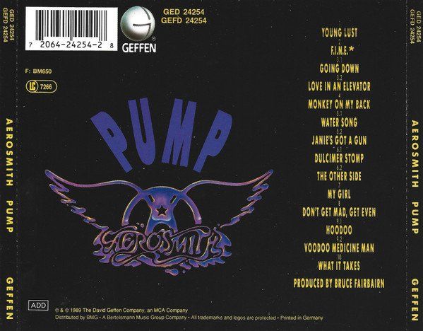 CD: Aerosmith – Pump – Usato da Winterthur venduto da meduc11 1