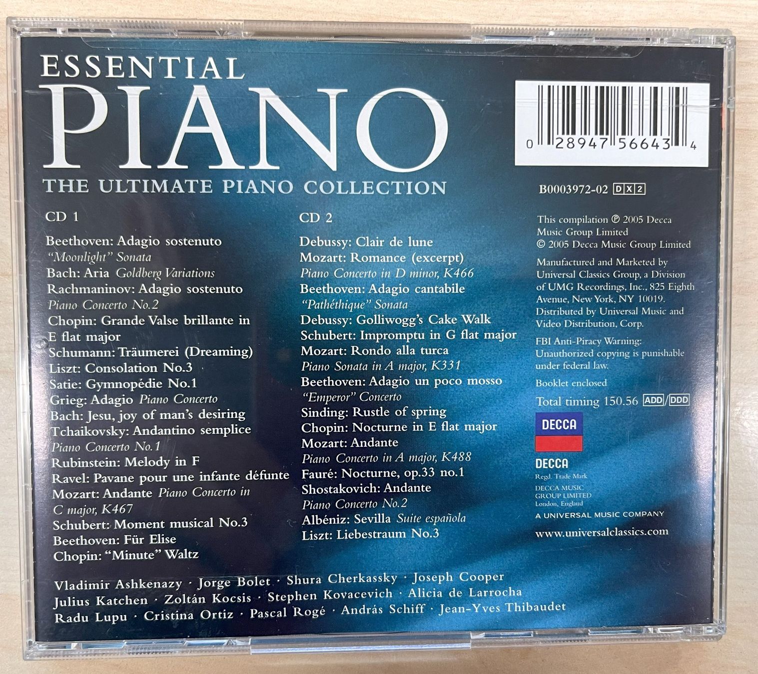 CD: Essential Piano: THE ULTIMATE PIANO COLLECTION CD – Usato da Oftringen venduto da Vucki 1