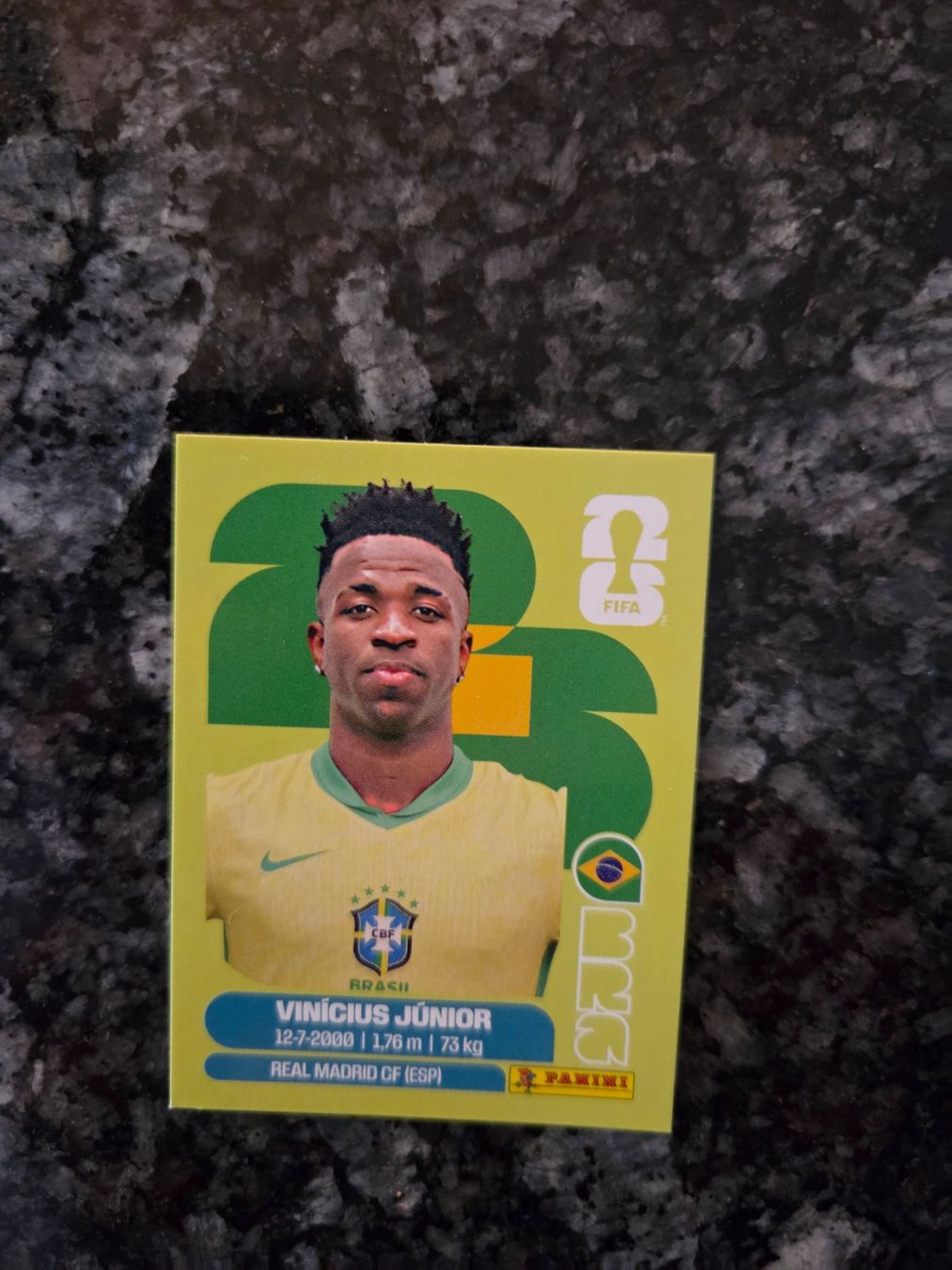 Panini Carte collezionabili: Panini WM 2026 - Vinicius Junior BRA Sticker – Usato da Niederrohrdorf venduto da Weiss3