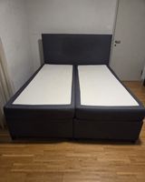 Boxspringbett Dunkelgrau