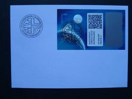 2021 Nr. C1III Swiss Crypto Stamps ID3 auf FDC