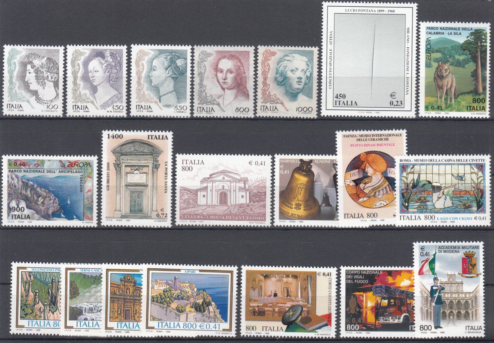 Tutti i francobolli: Italien 1999 postfrisch – Usato da Bürglen TG venduto da StampGraf 1