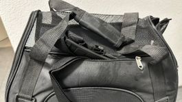Schwarze Transporttasche für kleine Hunde/Katzen