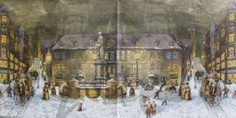 Serviette dorfplatz (w380) 2Stk.