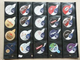 40 Ausländische Kaffeerahmdeckeli