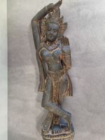"Tara" Holzskulptur, Buddha Göttin Nepal, H 40 cm
