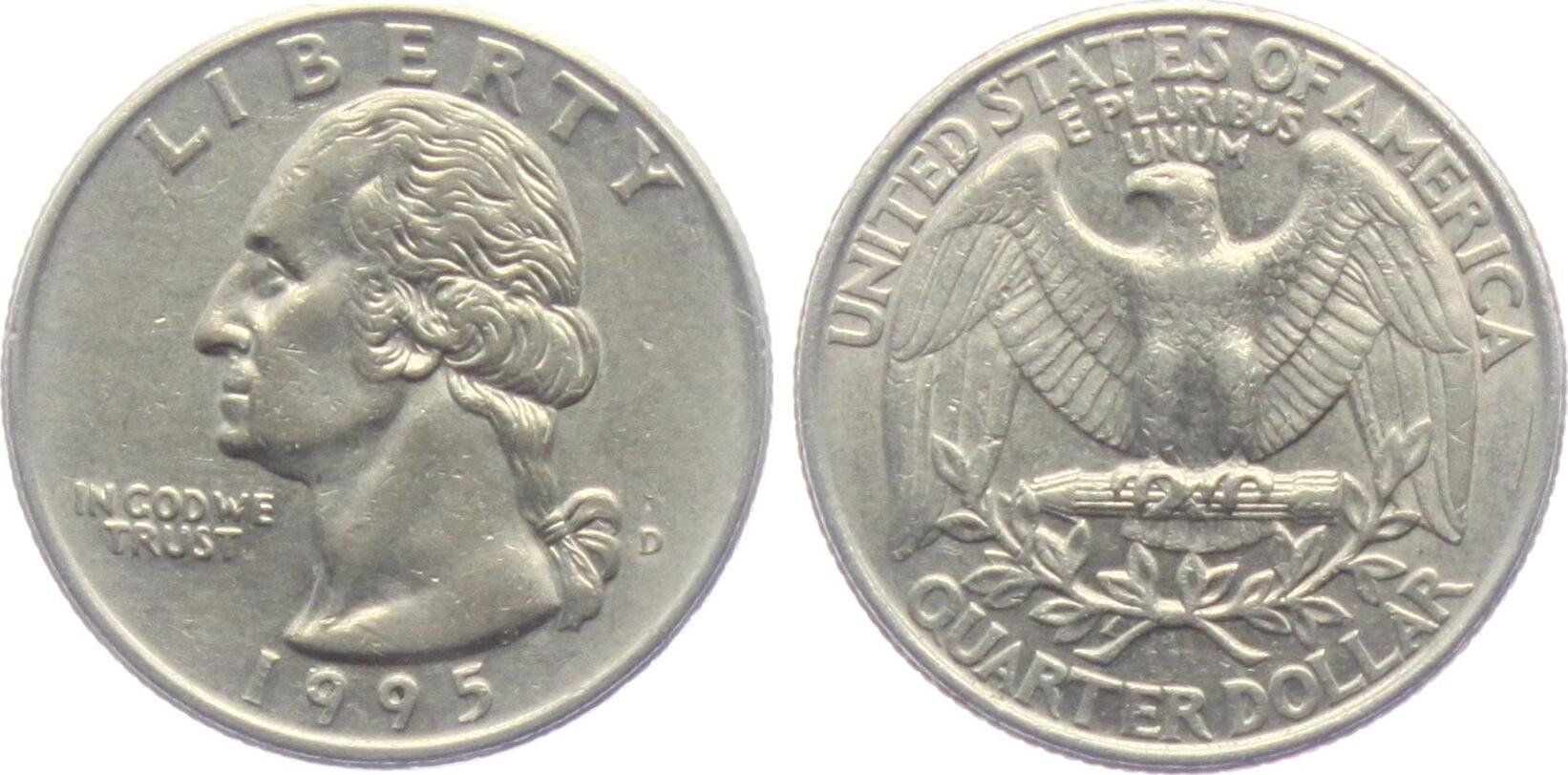 Tutti le monete: US-Quarter 1995 D – Usato da Kriens venduto da TSCH1