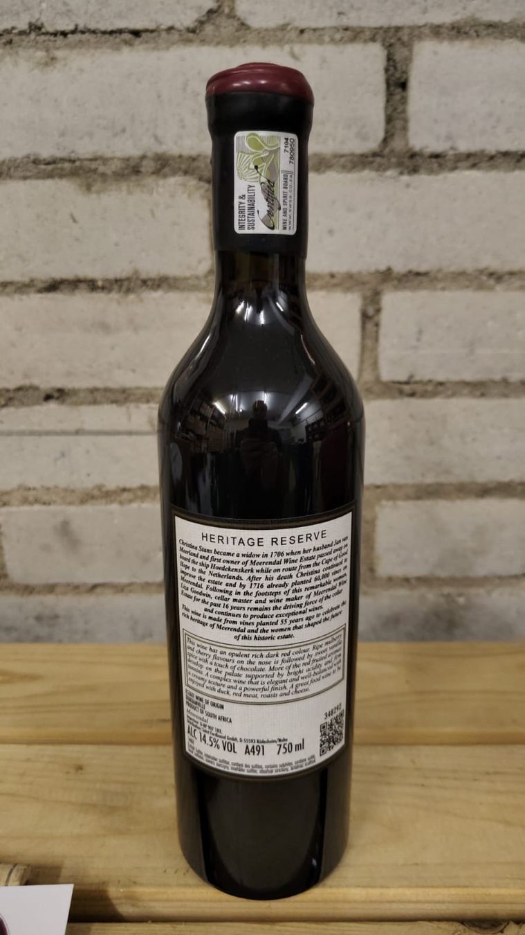 Vino: 2012 Meerendal Heritage Reserve – Nuovo (secondo la descrizione) da Münchenstein venduto da wusmarino 4