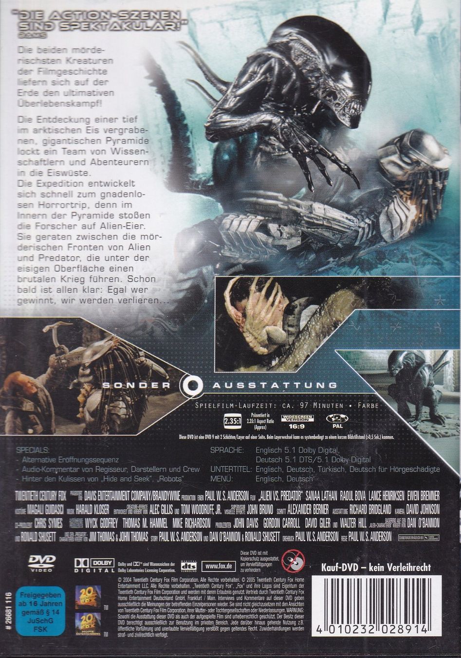 Tutti i DVDs: DVD ab Fr. 1.--, Alien vs. Predator – Usato da Lausen venduto da Mondeo10628 1